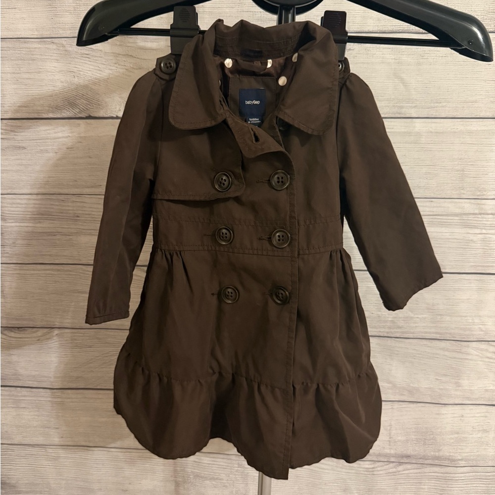 GAP Kids Chocolate Brown Pea Coat